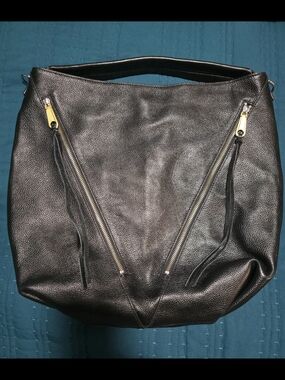 Rebecca Minkoff. Black Leather Hobo Bag